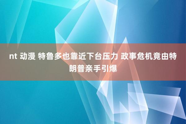 nt 动漫 特鲁多也靠近下台压力 政事危机竟由特朗普亲手引爆